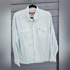 Simms Mens SZ Large Long Sleeve Fishing Shirt
